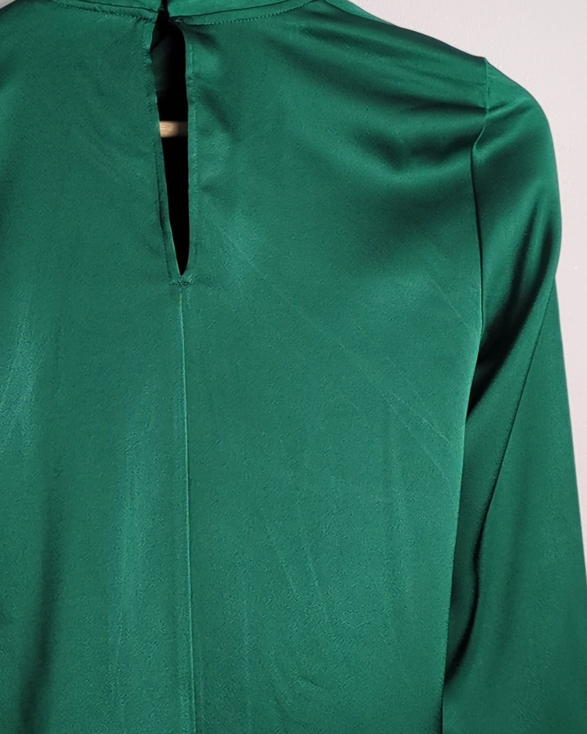 H&M Green Satin Blouse