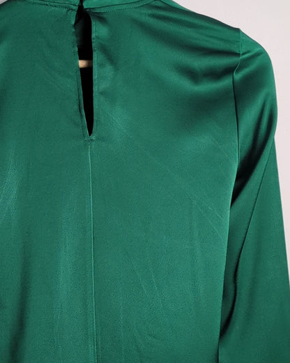 H&M Green Satin Blouse