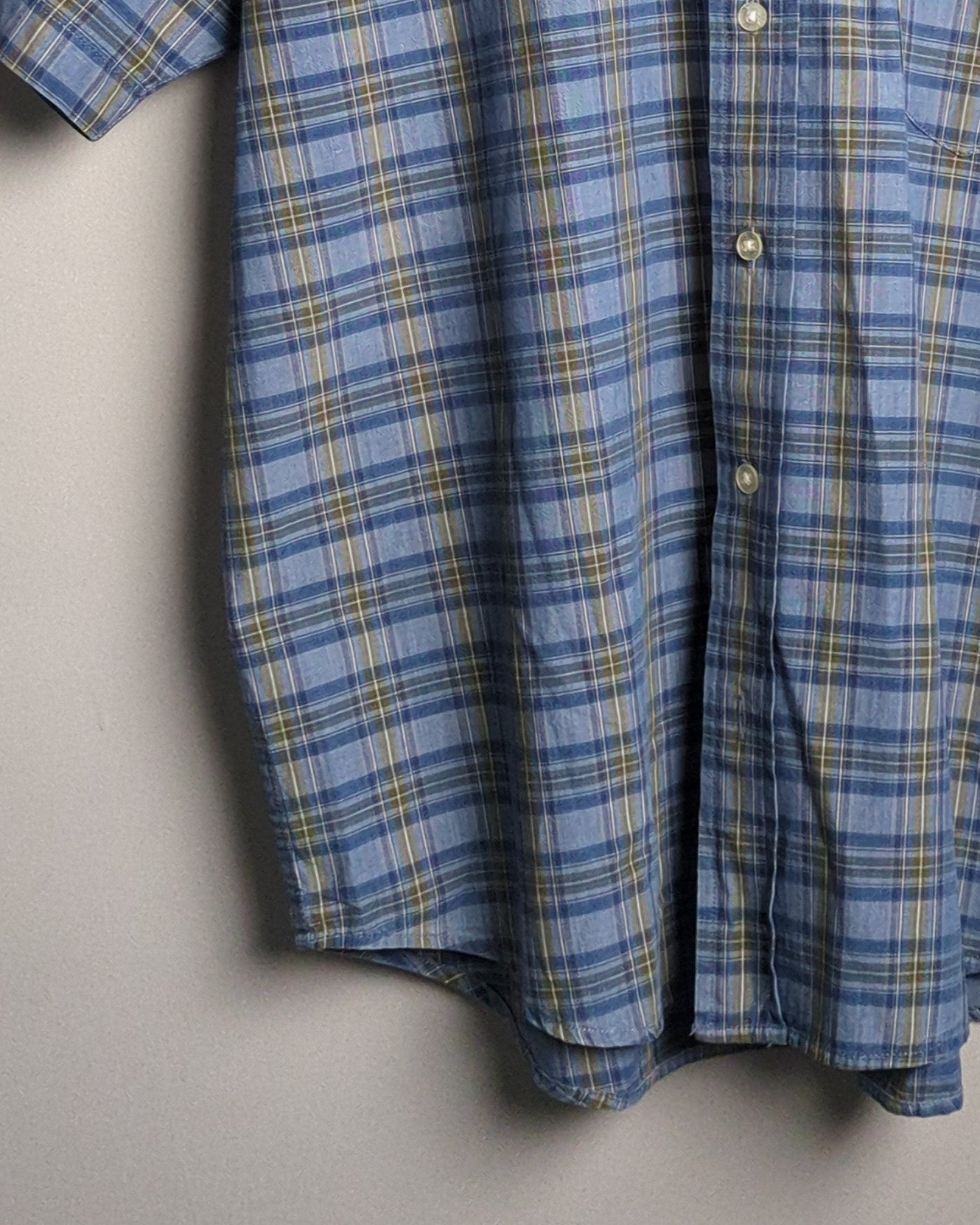 American Eagle Blue Button-Down Shirt