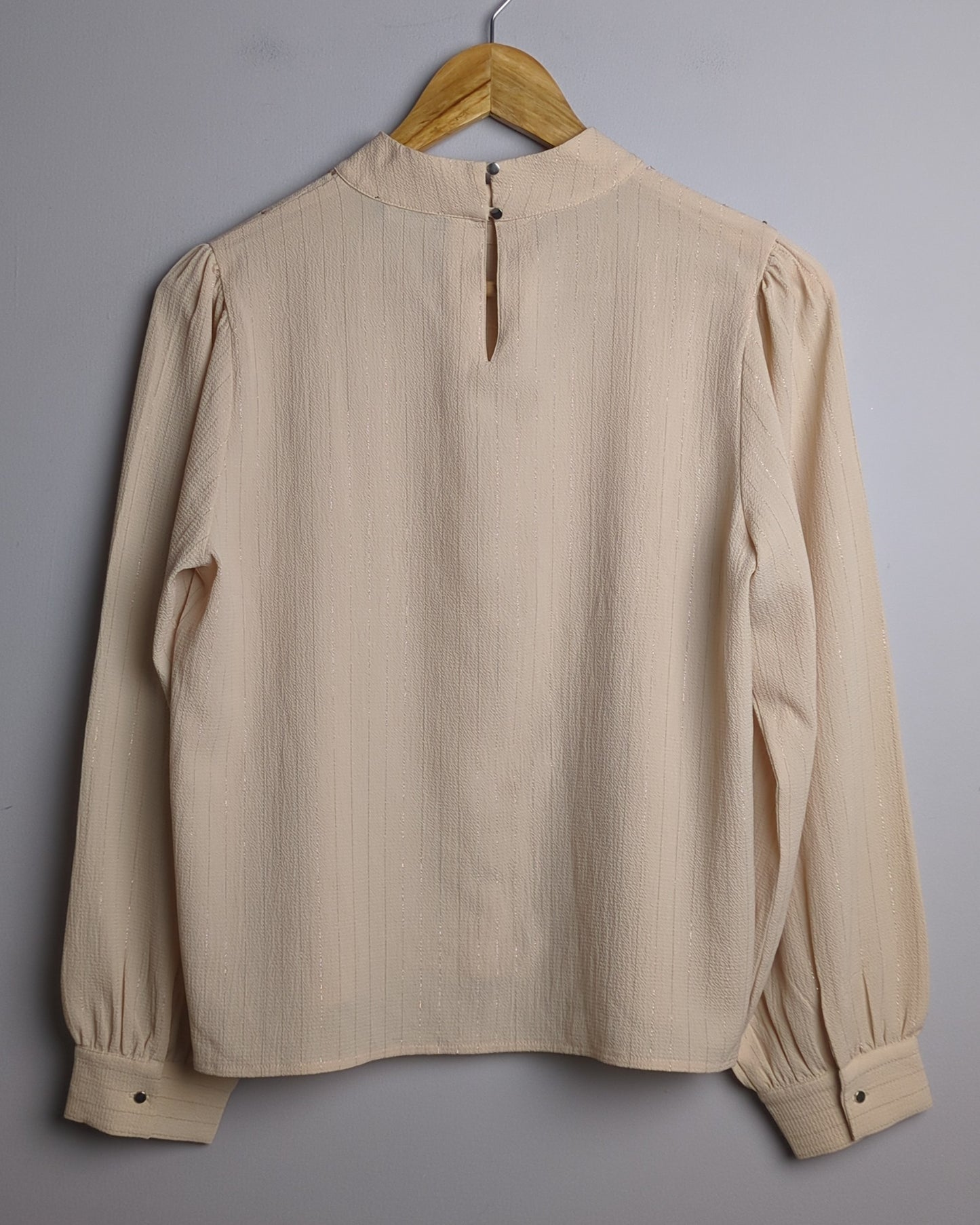 Camla Beige Sequin Blouse