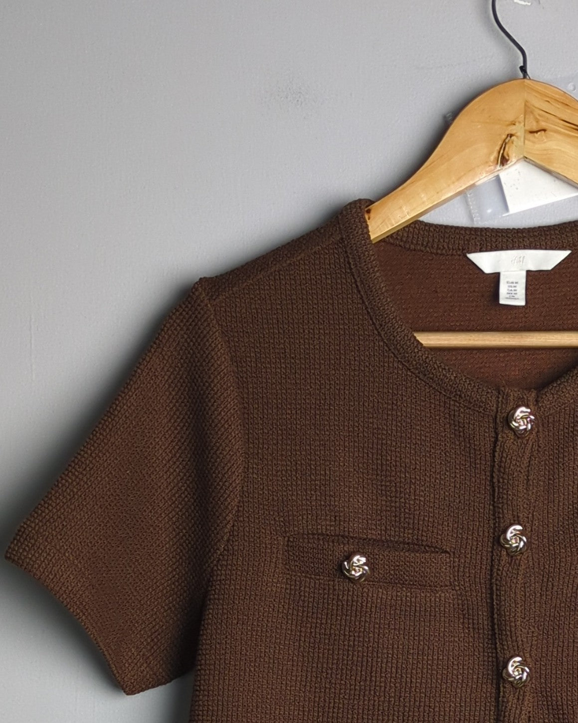 H&M Brown Knit Cardigan