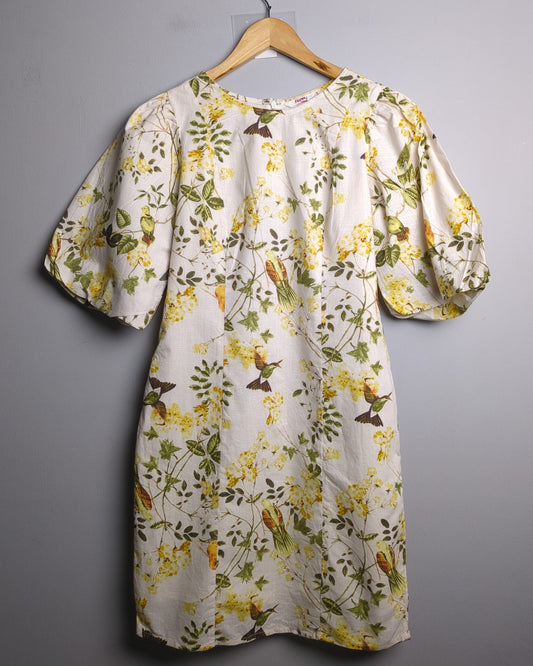 Honey White Floral Dress