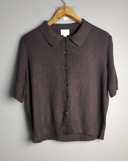 H&M Brown Knit Polo