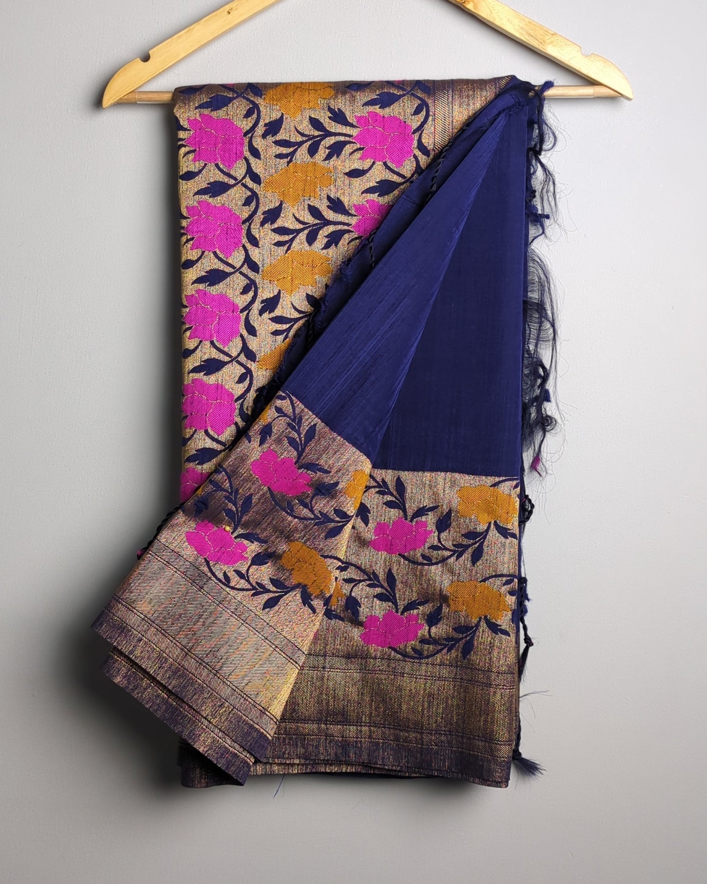 Blue Floral Saaree