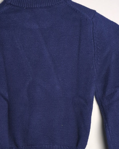 Zara Blue Mock Sweater