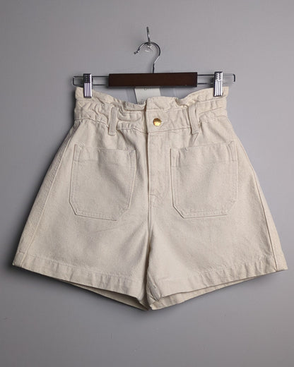 Zara Beige Denim Shorts