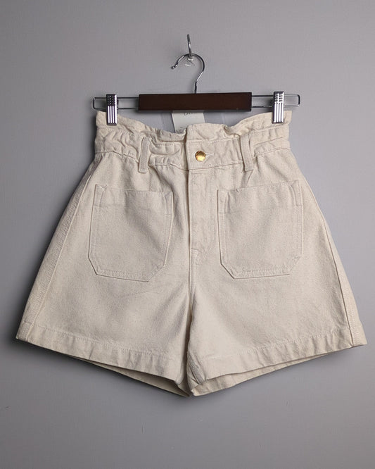 Zara Beige Denim Shorts