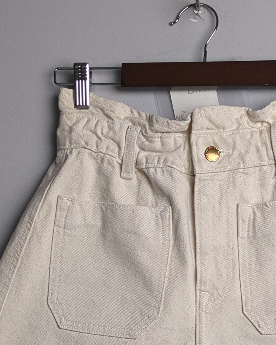 Zara Beige Denim Shorts