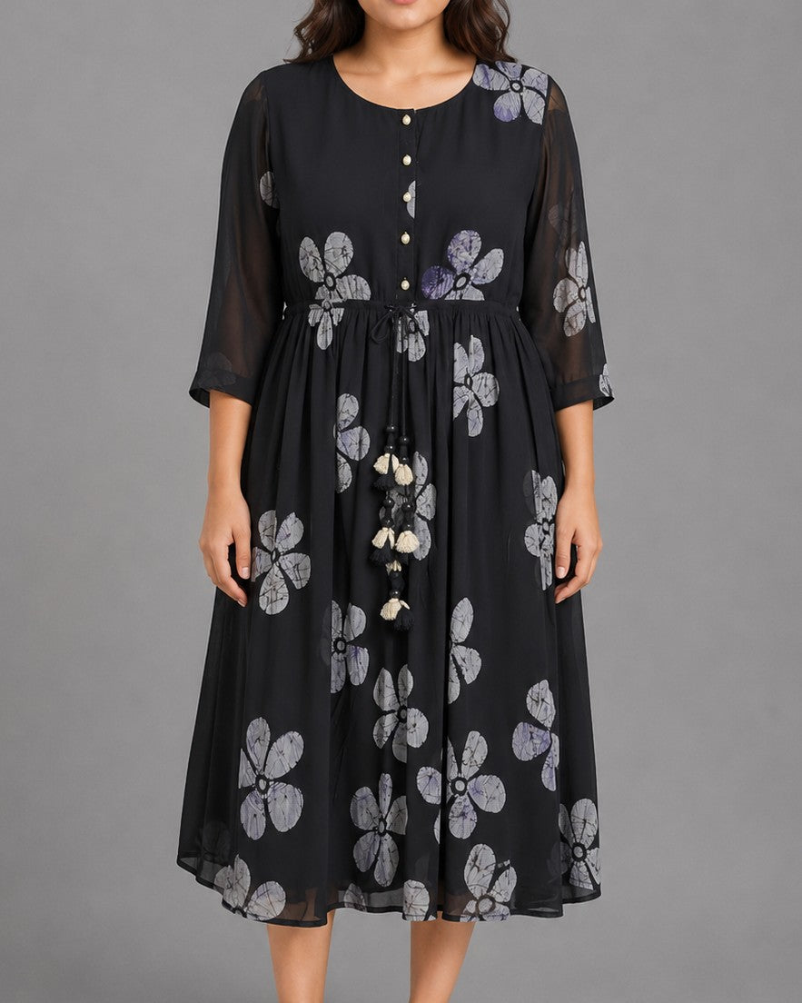 Profile Black Floral Dress
