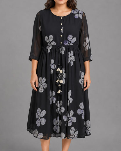 Profile Black Floral Dress