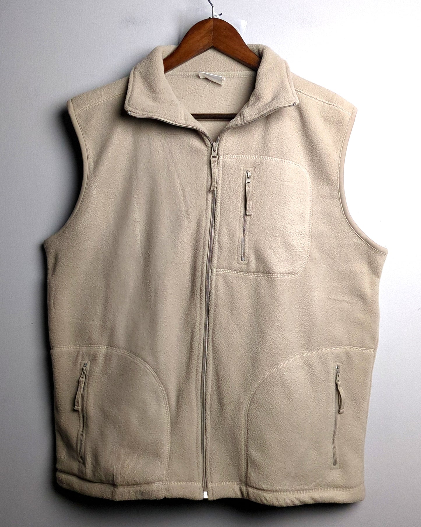 Twl Beige Fleece Vest