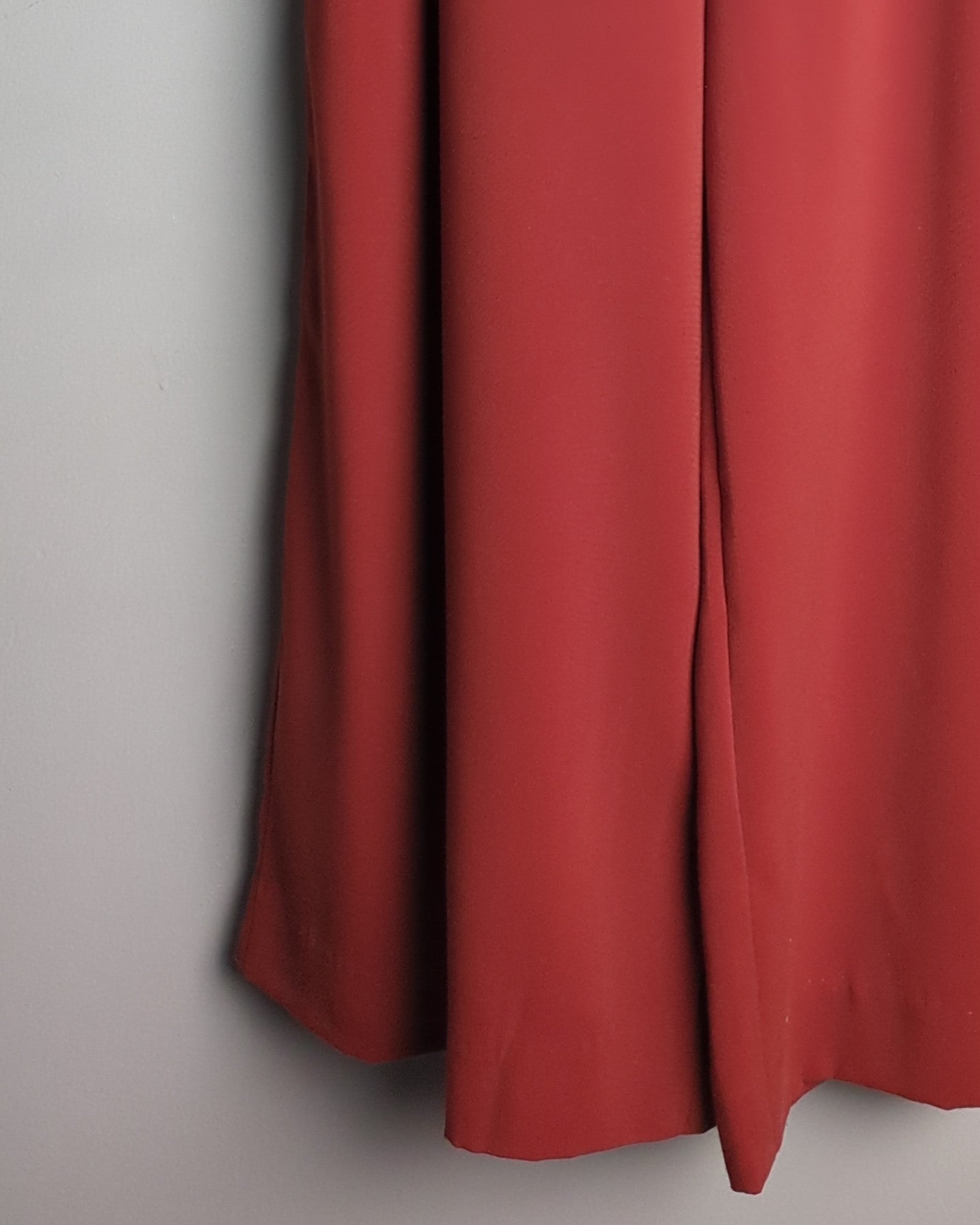 Zara Red Wide-Leg Pants