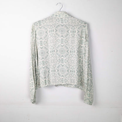 Patterned Button Down Top