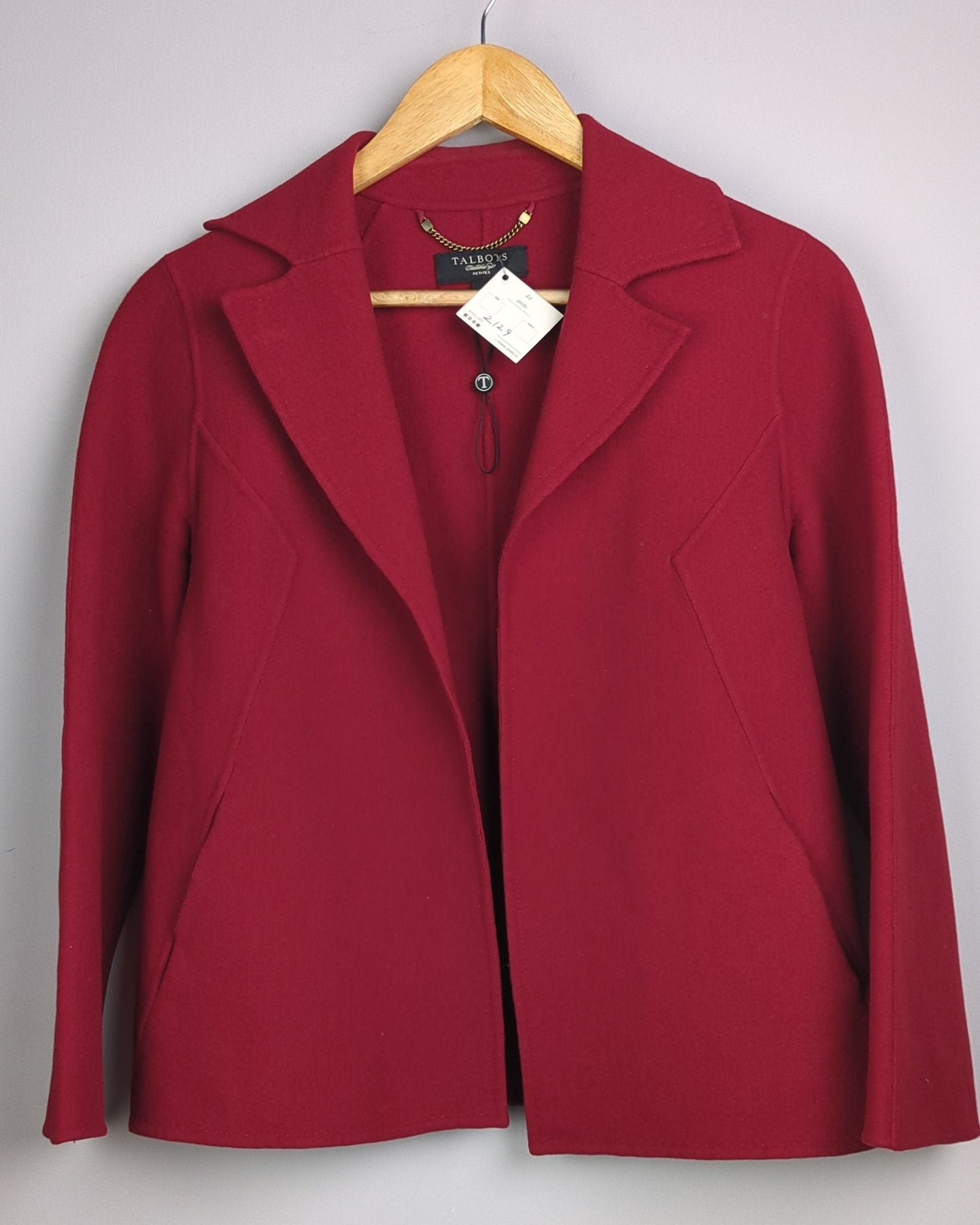 Talbots Red Wool Blazer