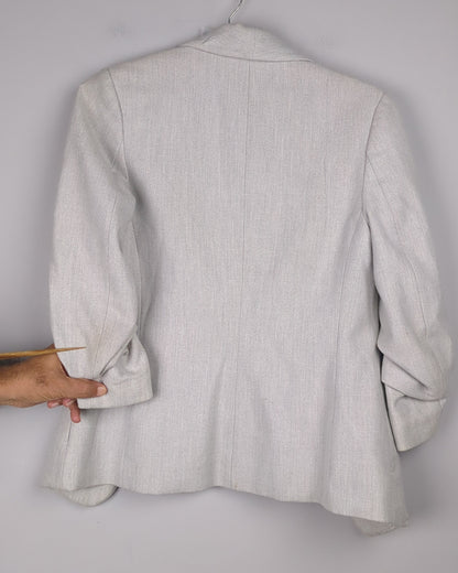 Gray Casual Blazer