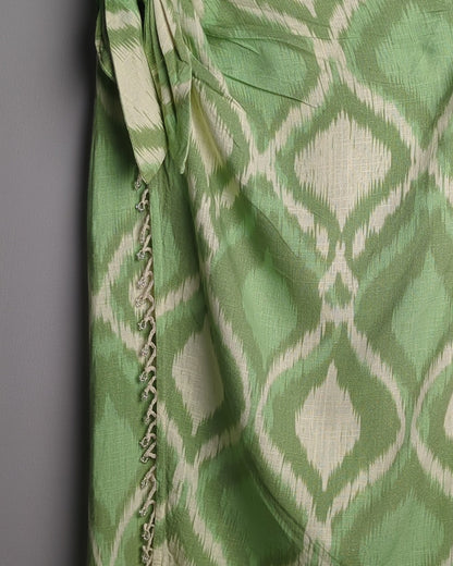 Zara Green Wrap Skirt
