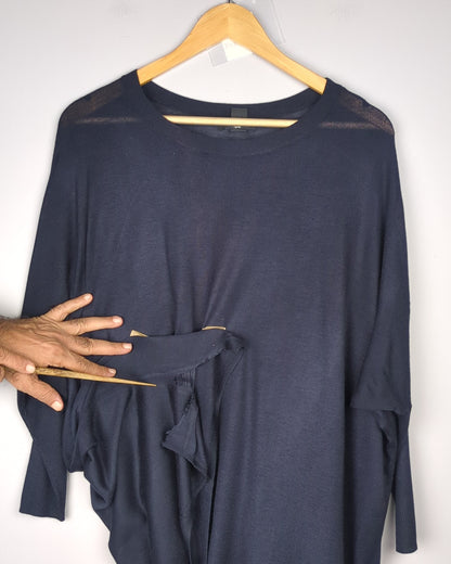 H&M Blue Knitted Sweater