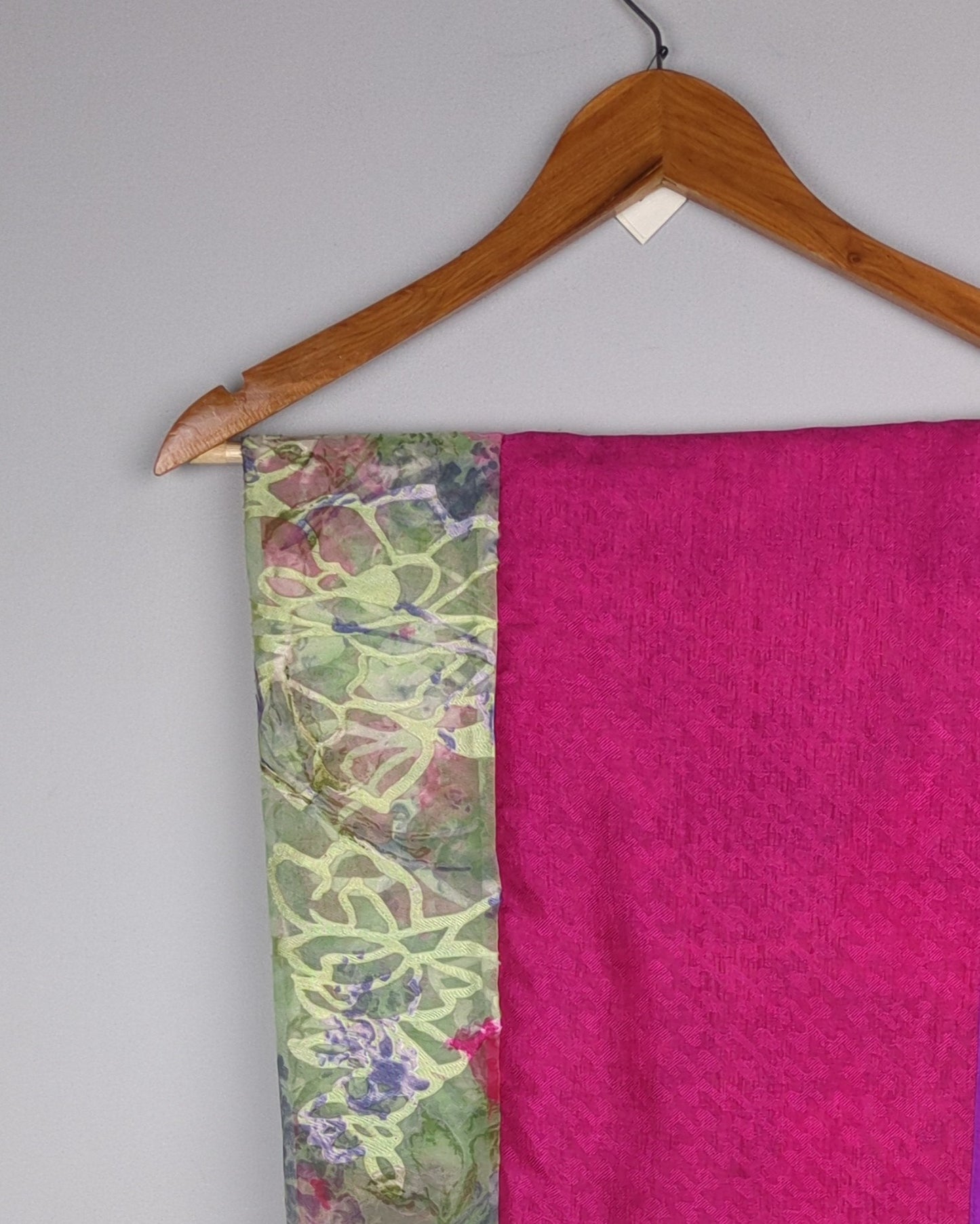 Wine Floral Saree