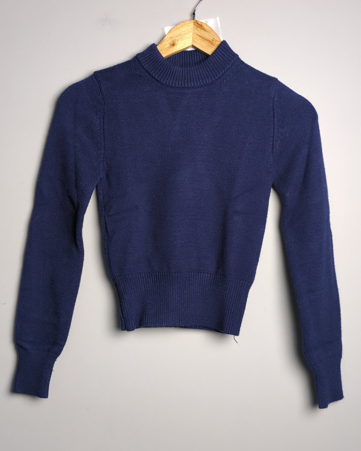 Zara Blue Mock Sweater