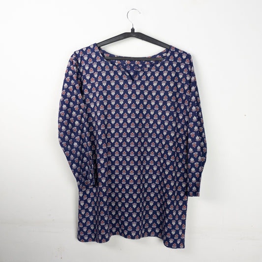 Printed Long Sleeve Dress