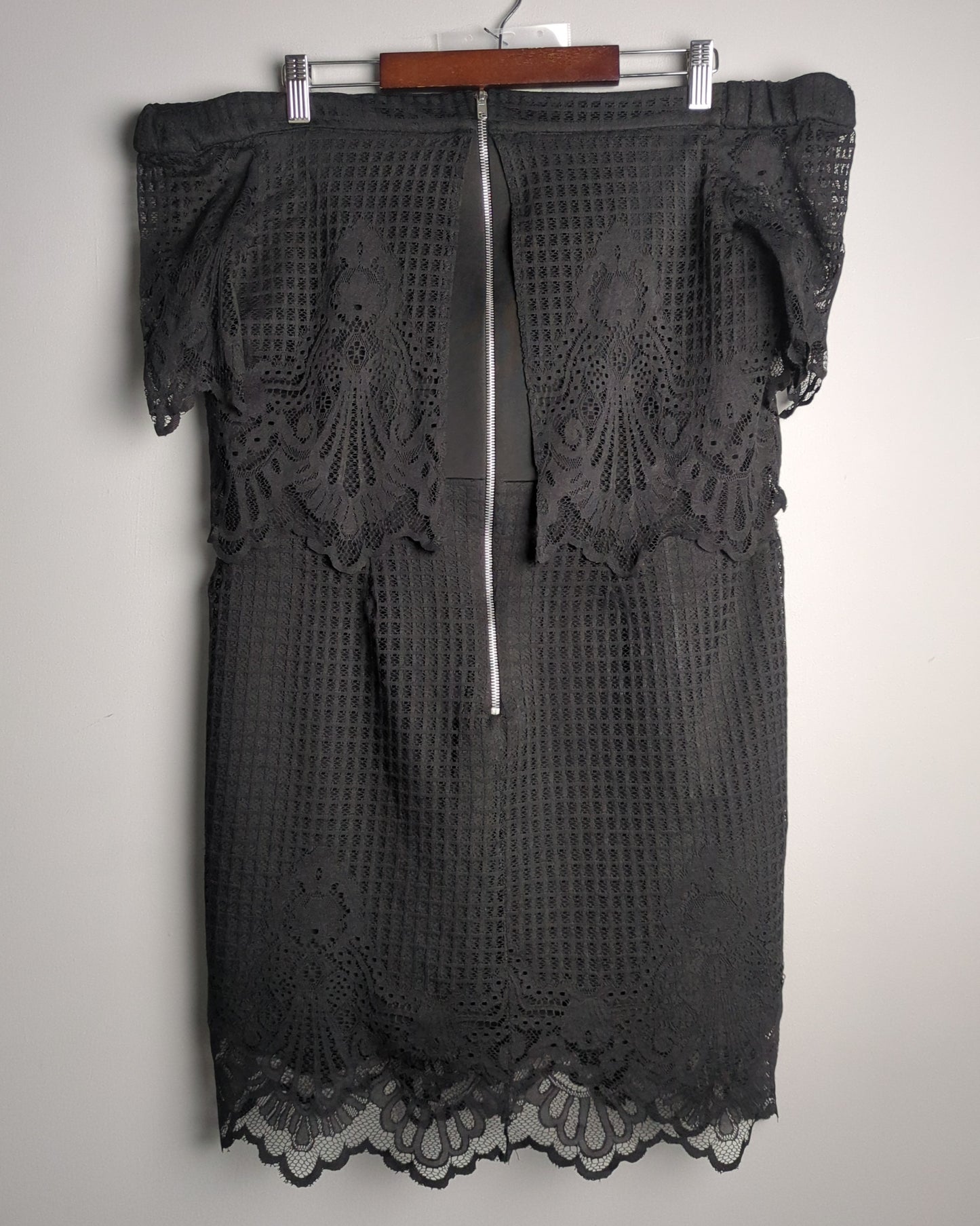 Topshop Black Lace Dress
