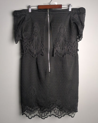 Topshop Black Lace Dress