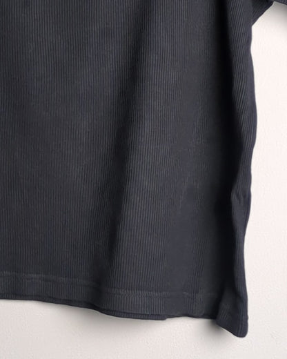 Creatures Of Habbit Black Ribbed T-Shirt