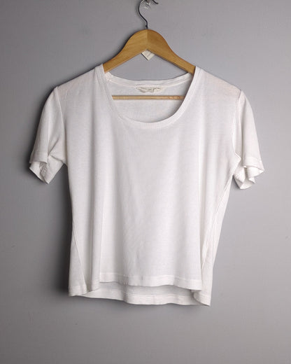 Creatures Of Heaven White Ribbed Tee - holes