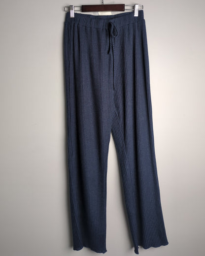 Urbanic Blue Ribbed Trousers