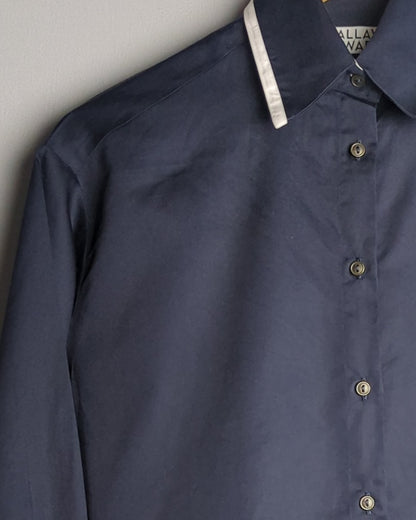 Pallavi Swadi Blue Collared Shirt