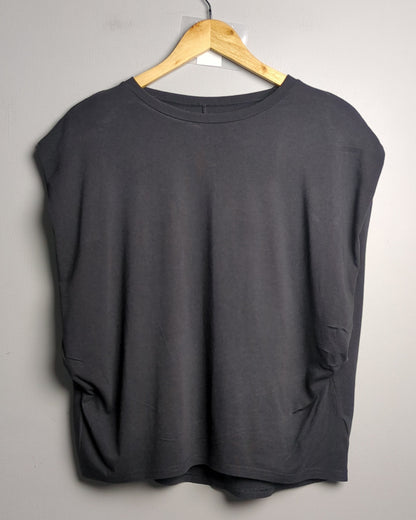 Cotton World Black Sleeveless Top