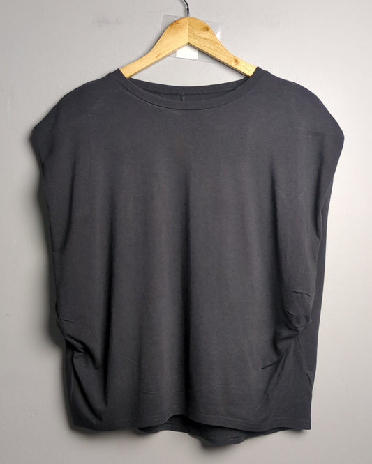 Cotton World Black Sleeveless Top