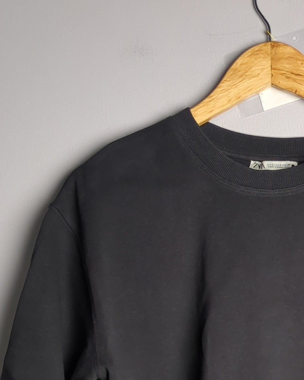 Zara Gray Crop T-Shirt