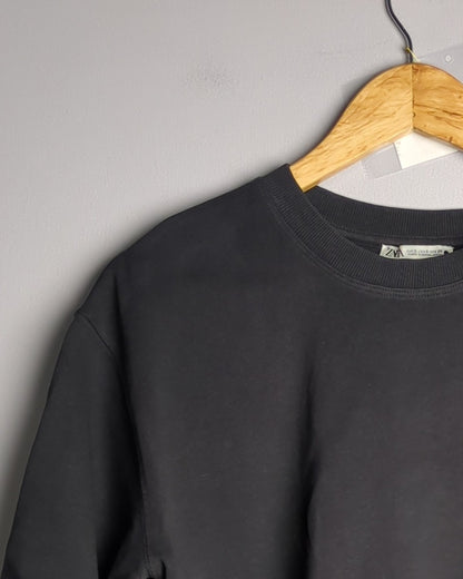 Zara Gray Crop T-Shirt