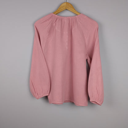 Long Sleeve Button Blouse