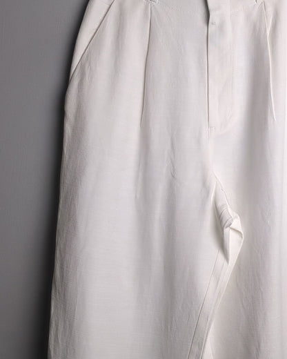 Zara White Casual Trousers