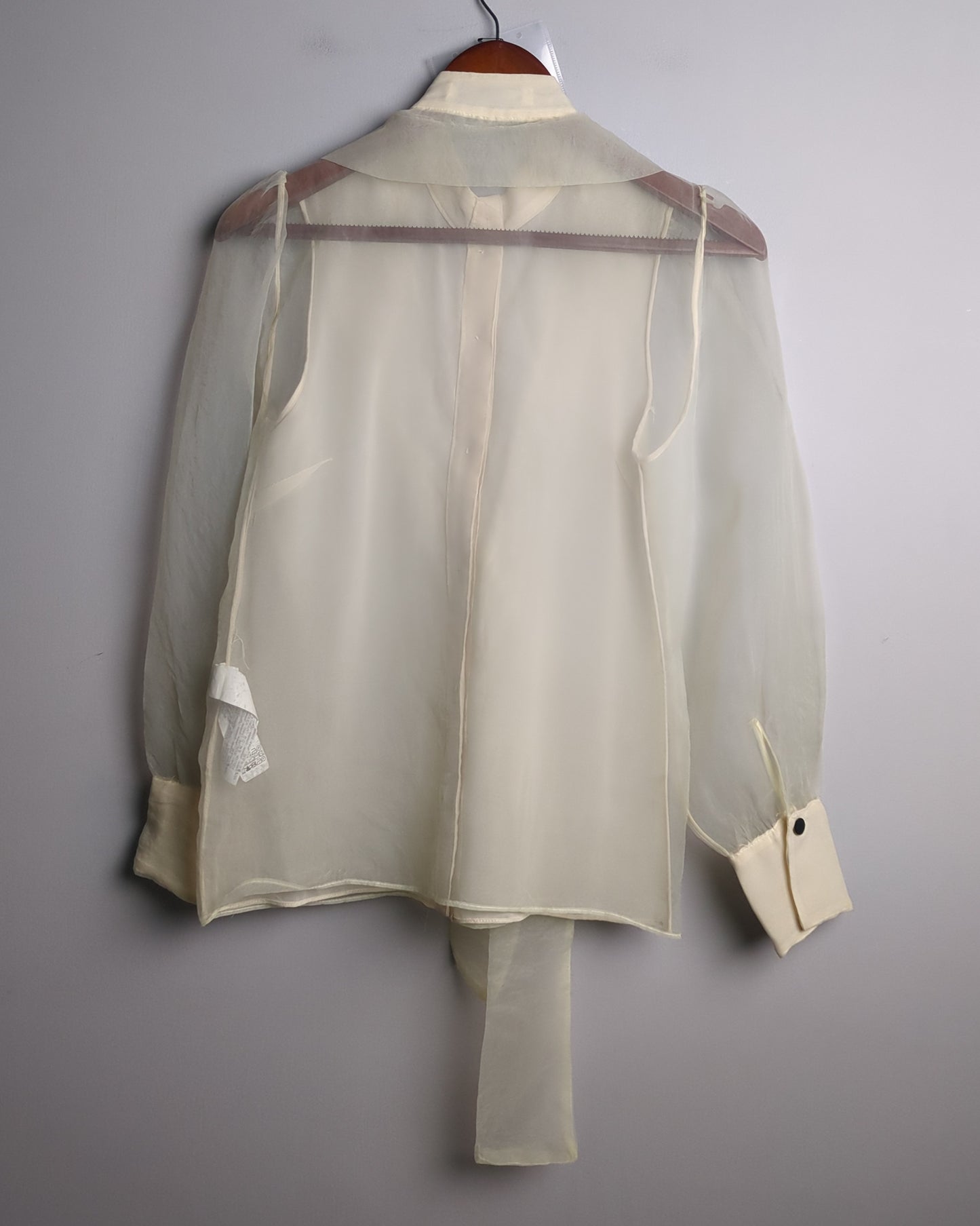 Zara White Sheer Blouse