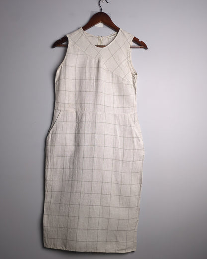 Cotton World Beige Shift Dress - Needs mending