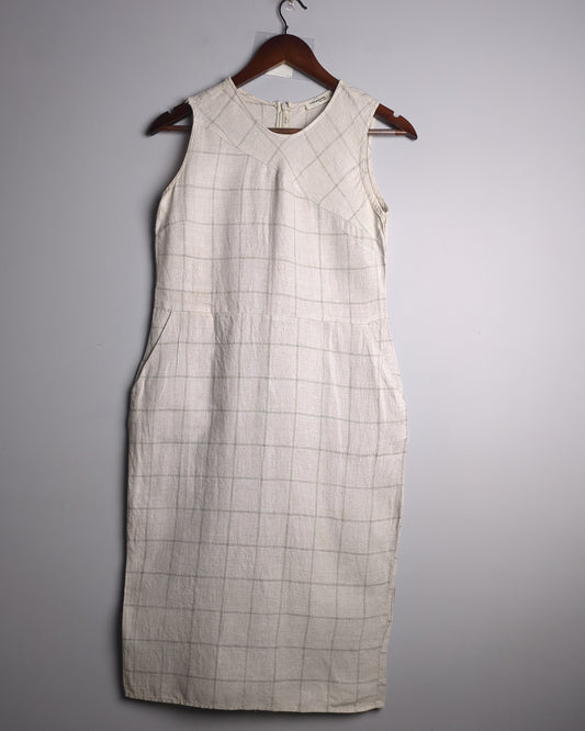 Cotton World Beige Shift Dress - Needs mending