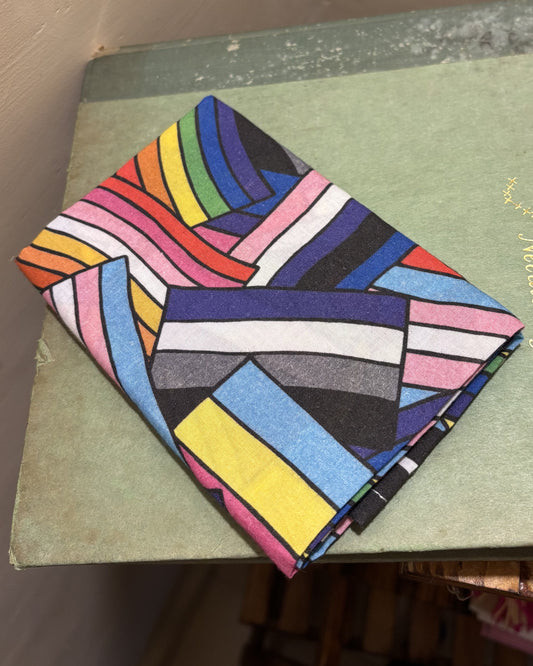 Blue Geometric Bandana