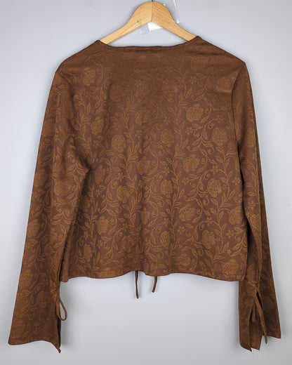 Yousta Brown Floral Cardigan