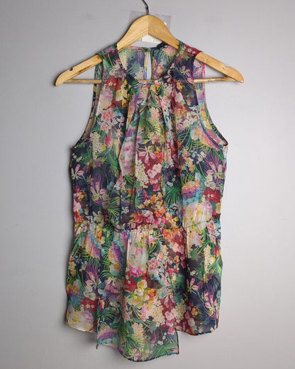 Zara Blue Floral Dress
