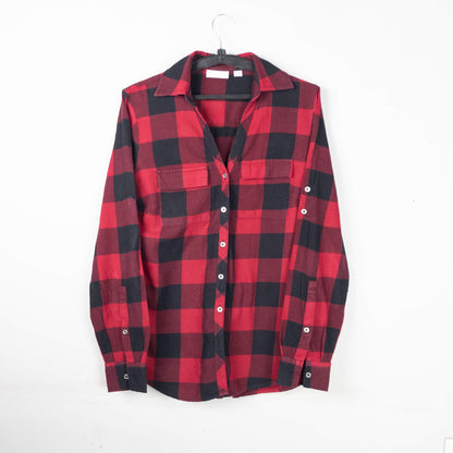 Red-Black Checkered Shirt