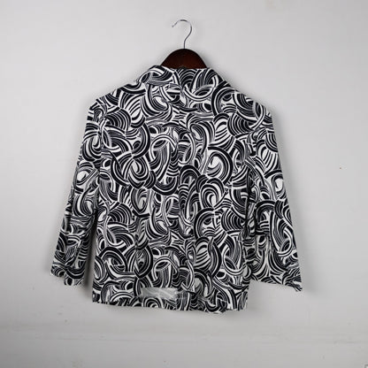 Patterned Button-Up Jacket