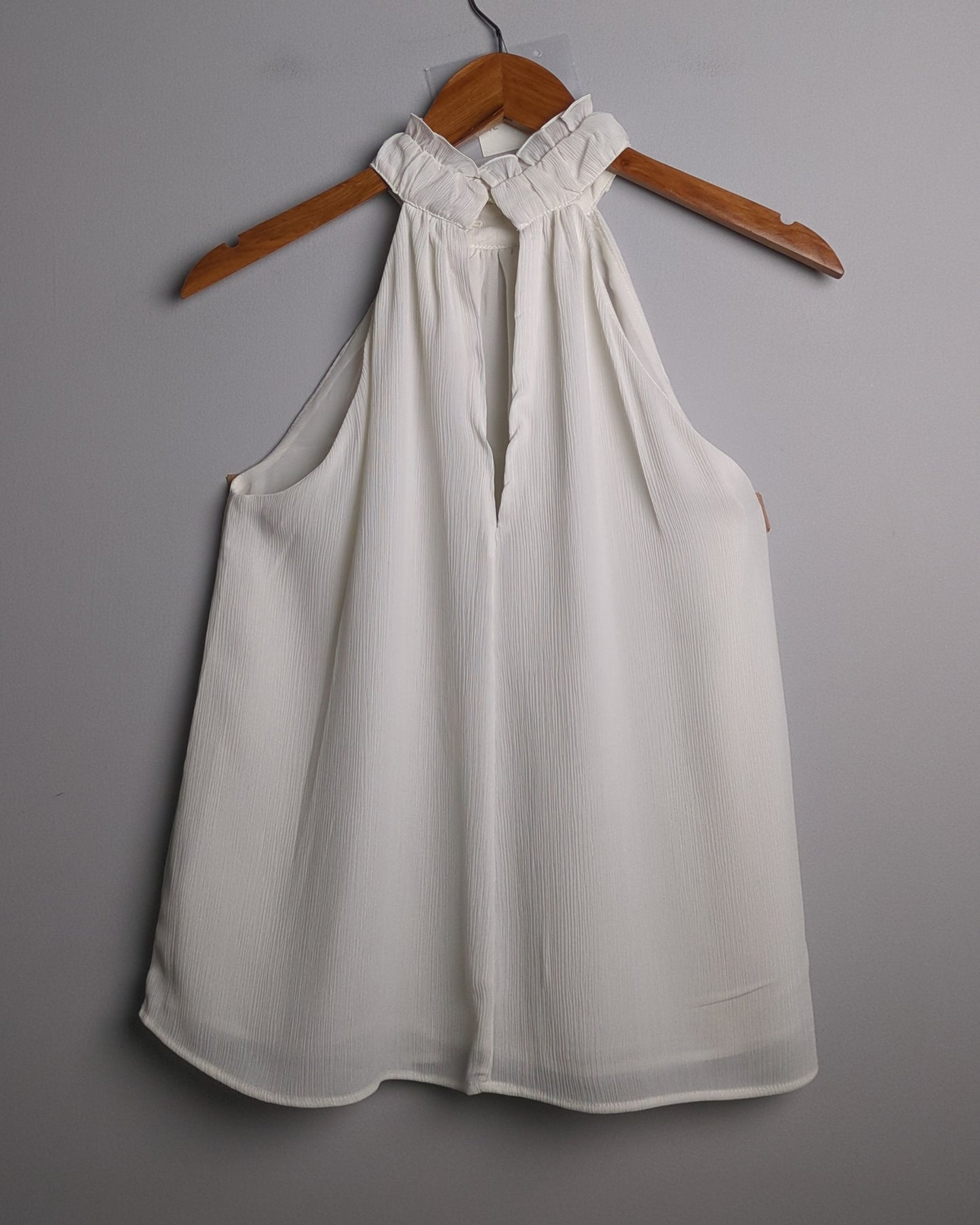 H&M White Halter Top
