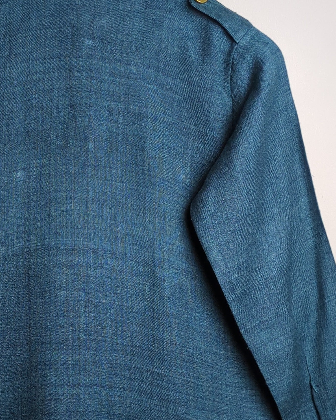 Mehaka Mirpuri Couture Blue Utility Dress Shirt
