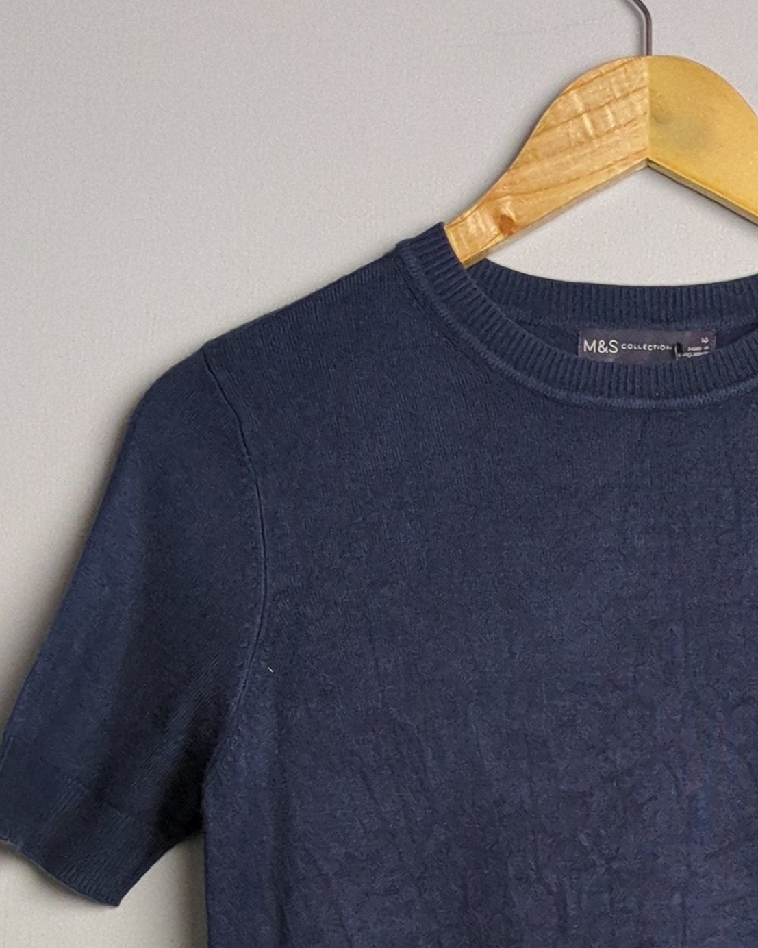 M&S Blue Knitted Top