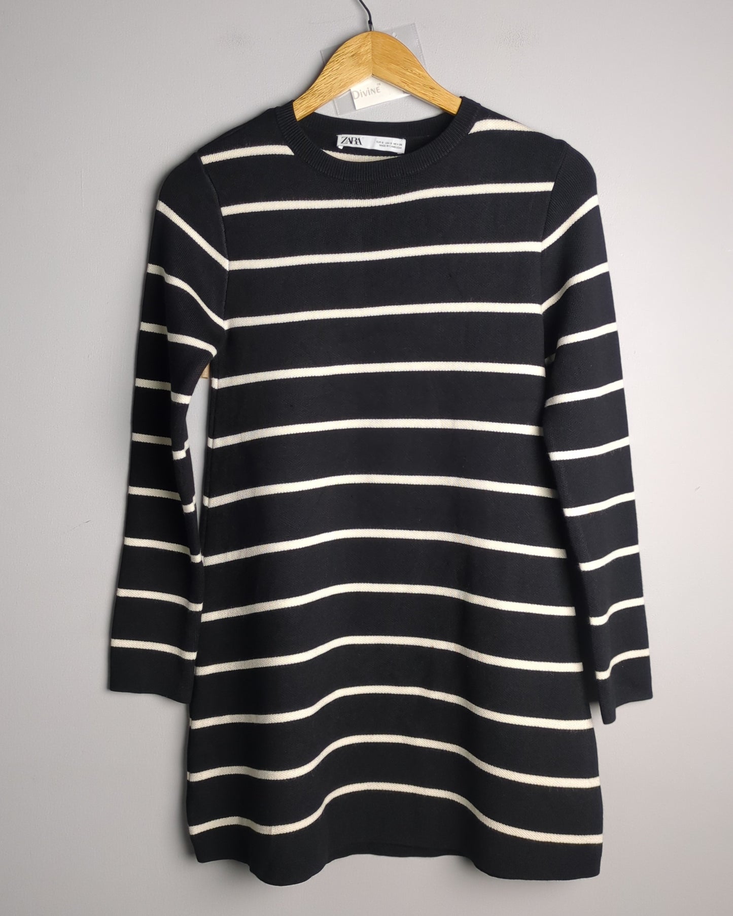 Zara Black Striped Sweater