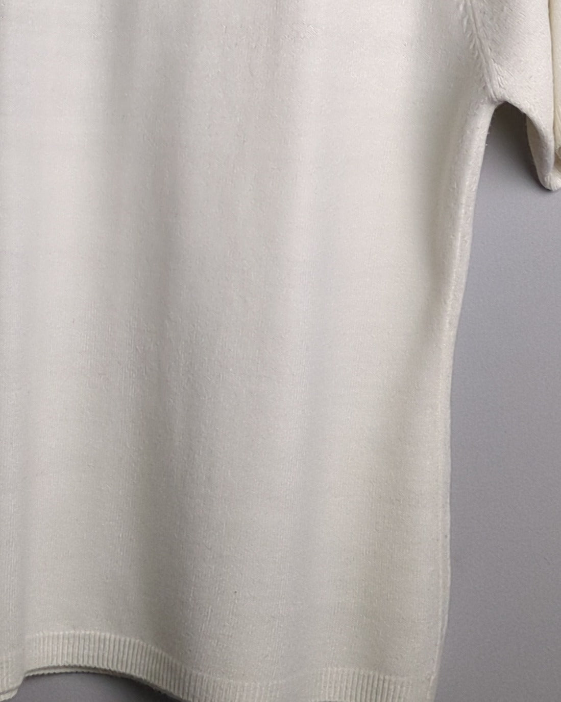 White Knit Tee