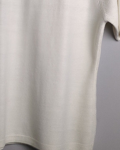 White Knit Tee